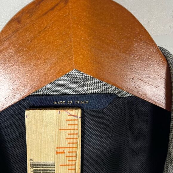 Brooks Brothers 1818 Milano Mens Blazer Size 43R/38 Plaid Wool Italy - Picture 7 of 16